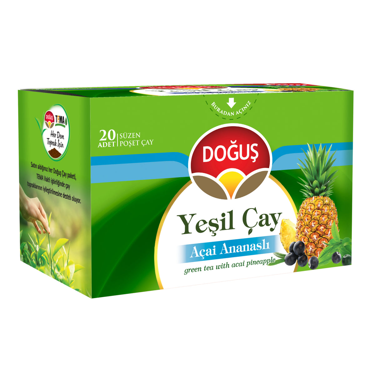 Doğuş Yeşil Çaylar Serisi, Açai Ananaslı