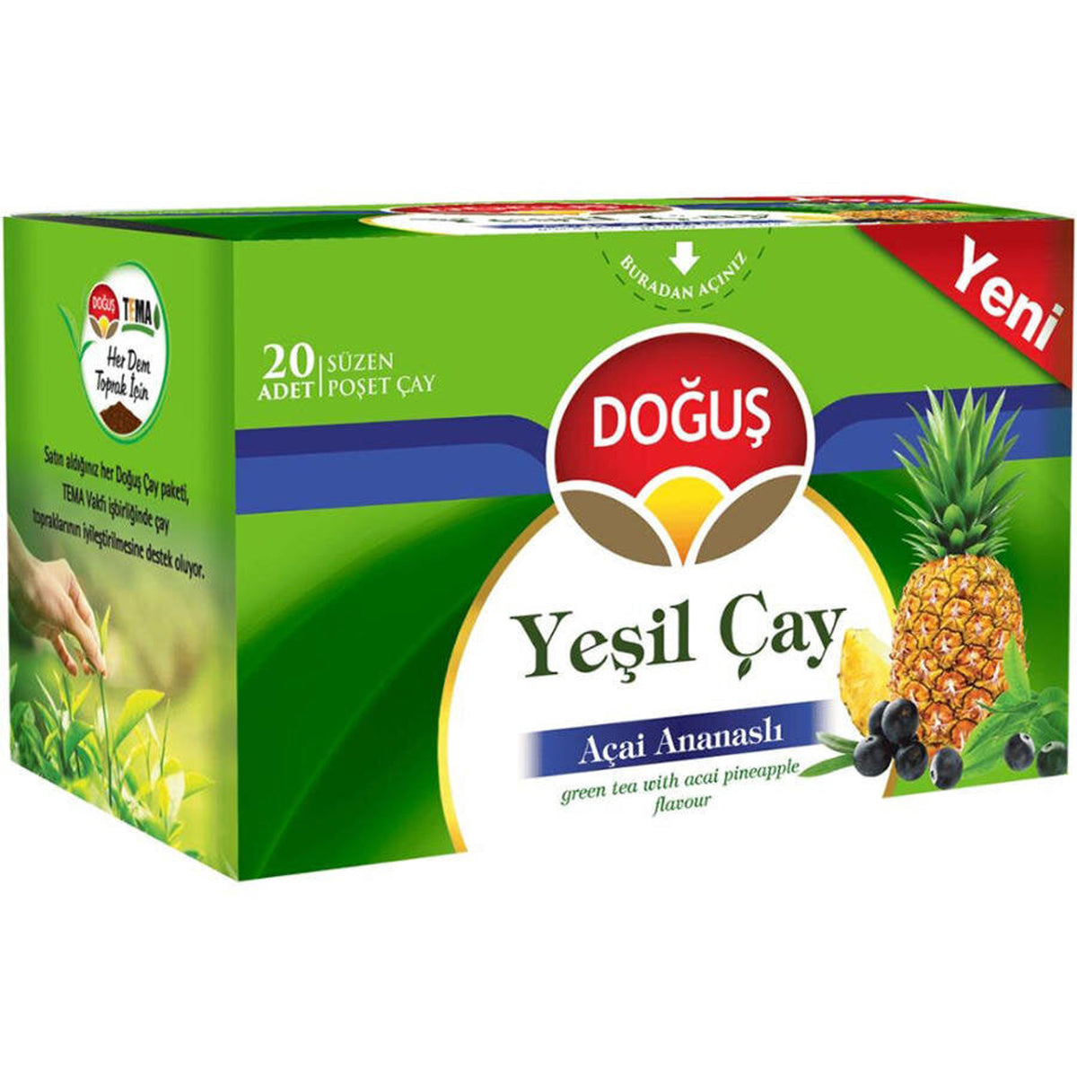 Doğuş Yeşil Çaylar Serisi, Açai Ananaslı