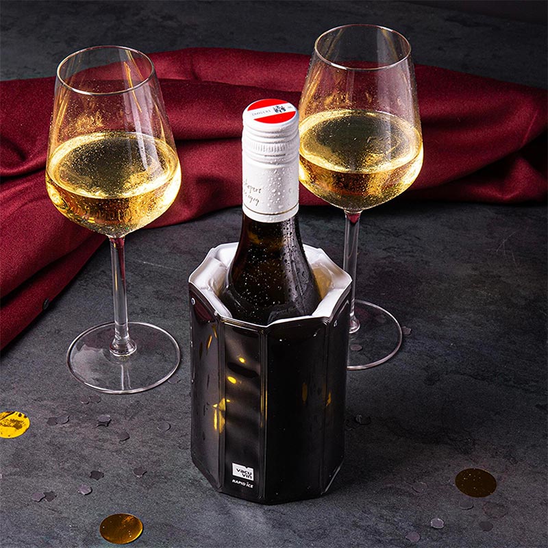 Vacu Vin 38544606 Aktif Soğutucu Küçük, Siyah