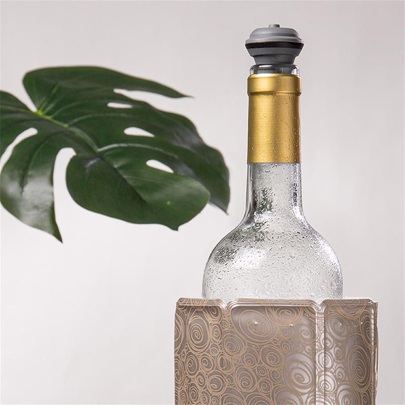 Vacu Vin 38805626 Aktif Şarap Soğutucu, Platin