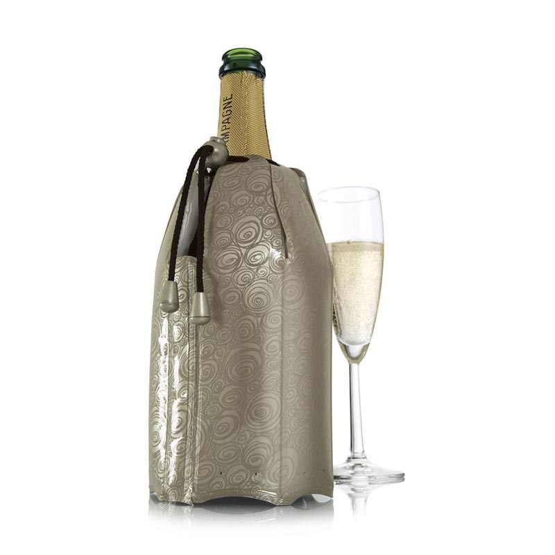 Vacu Vin 38855626 Aktif Soğutucu Şampanya, Platin