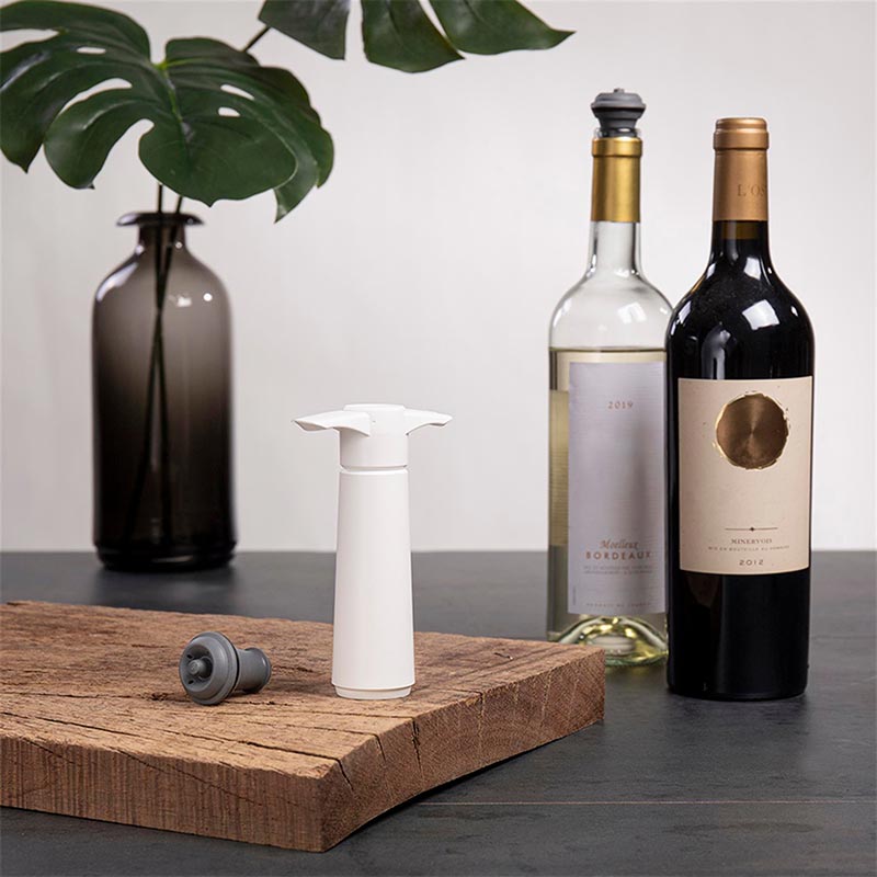 Vacu Vin 9812606 Şarap Vakum Seti, Beyaz