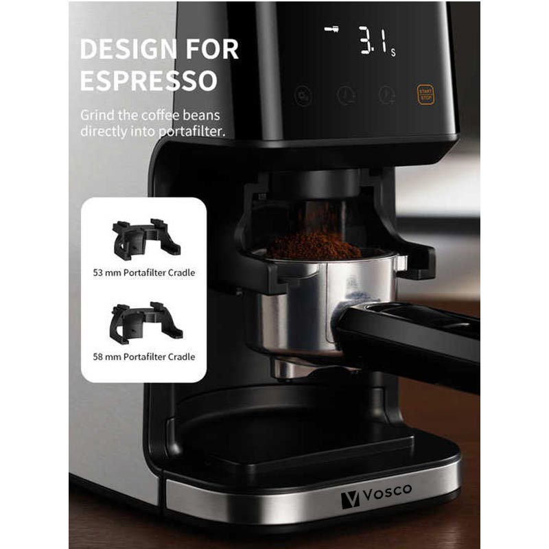 Vosco VBD-CG018 Ev Tipi Barista Kahve Değirmeni