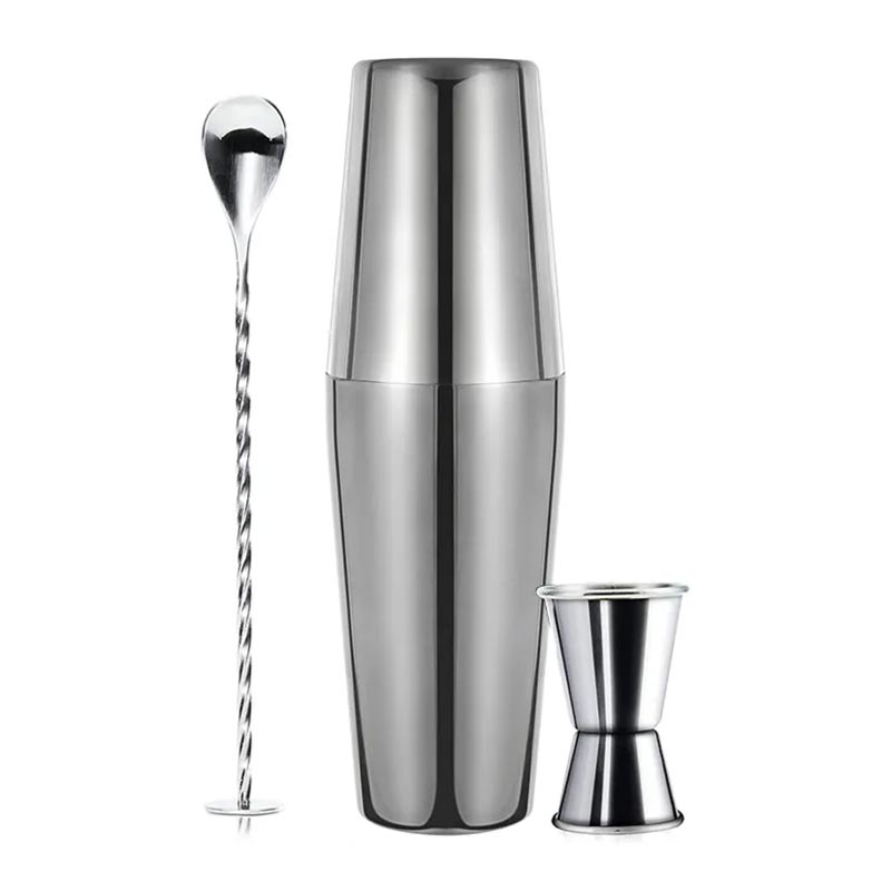 Vosco VSC-300B 3 Parça Boston Shaker Kokteyl Seti, 750 ml