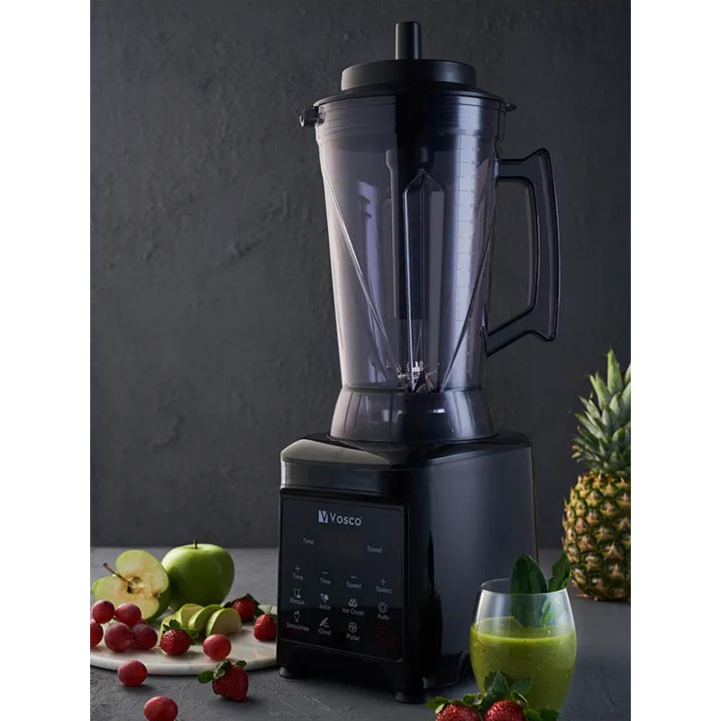 Vosco VHS-360C Pro XL 8 Bıçaklı Dijital Bar Blender, 4 L, Siyah