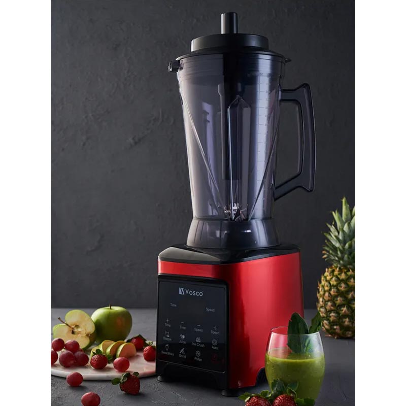 Vosco VHS-360C Pro XL 8 Bıçaklı Dijital Bar Blender, 4 L, Kırmızı