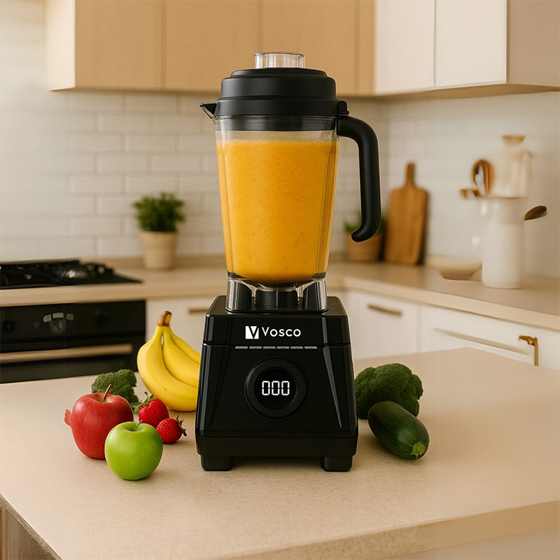 Vosco VHS-602C Dijital Pro Bar Blender, 3 L, 1600 W, Siyah