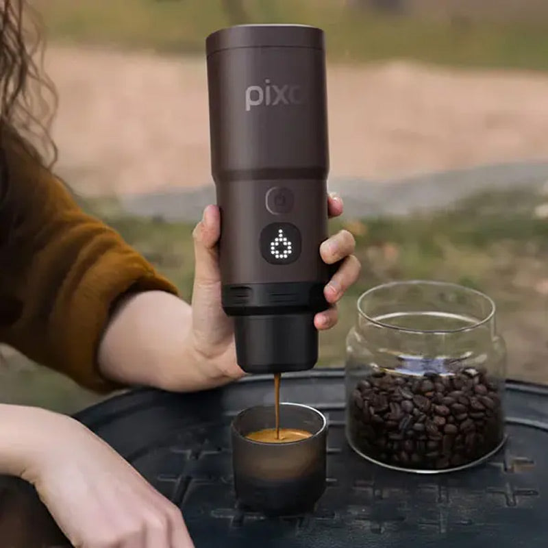 Wacaco Pixapresso Şarj Edilebilir Pilli Taşınabilir Espresso Makinesi, Bordo