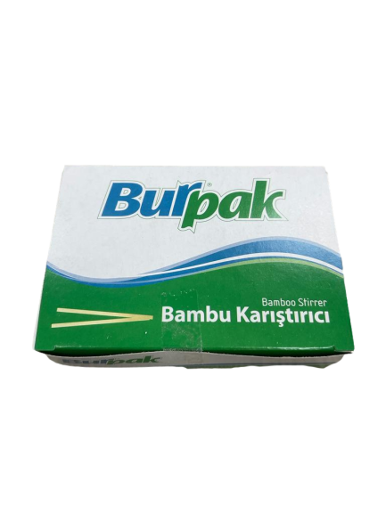 Burpak Bambu Ahşap Karıştırıcı 400'lü