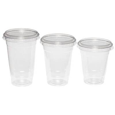 Pet Bardak Deliksiz Düz Kapak