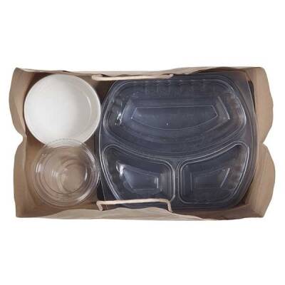 Yeni Naturel Kraft Çanta Büyük Boy 30x20x32 cm