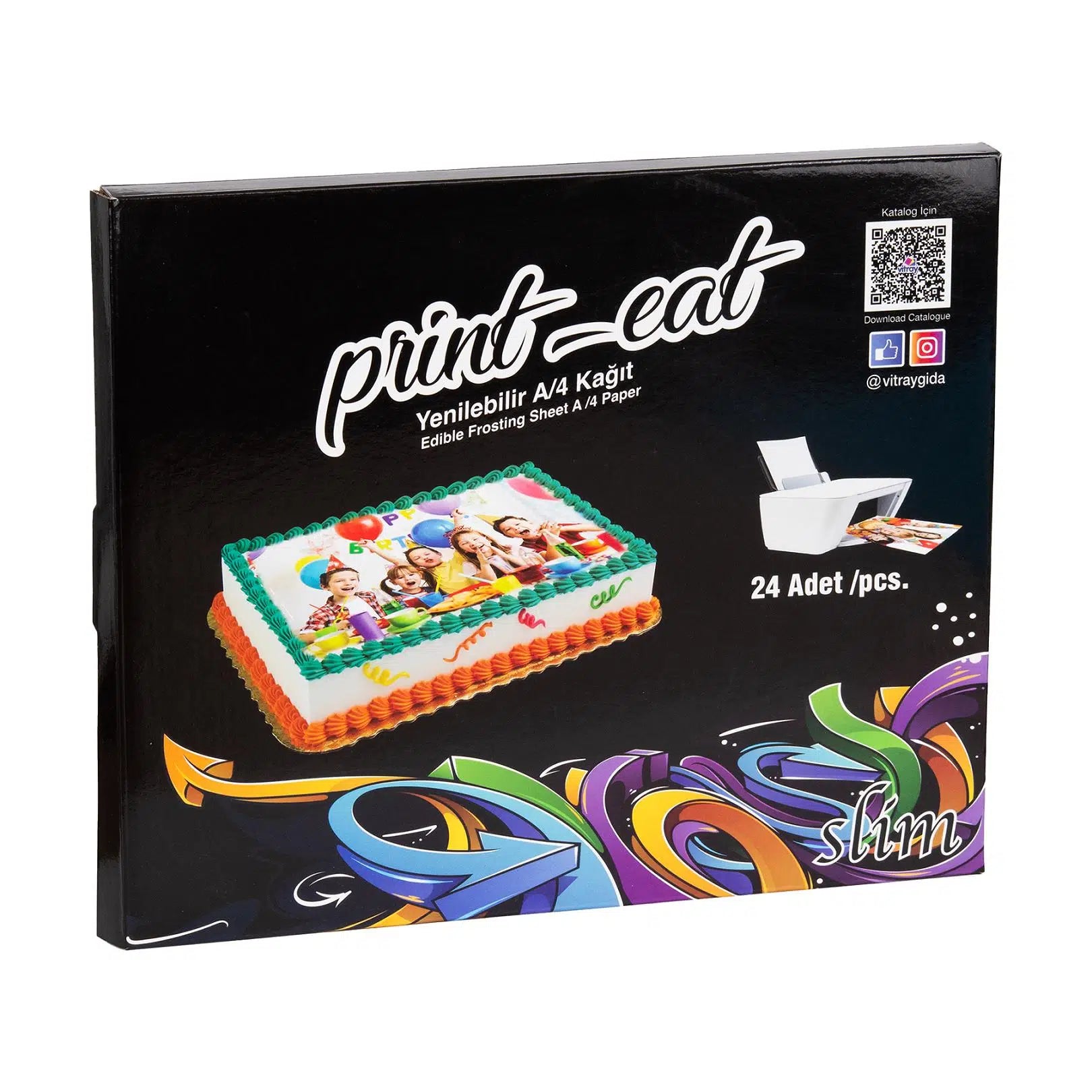Yenilebilir Pasta Resim Kağıdı - 24 Adet