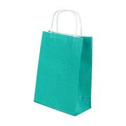 Yeşil Burgu Saplı Büyük Boy Kağıt Çanta 32x40x12 cm