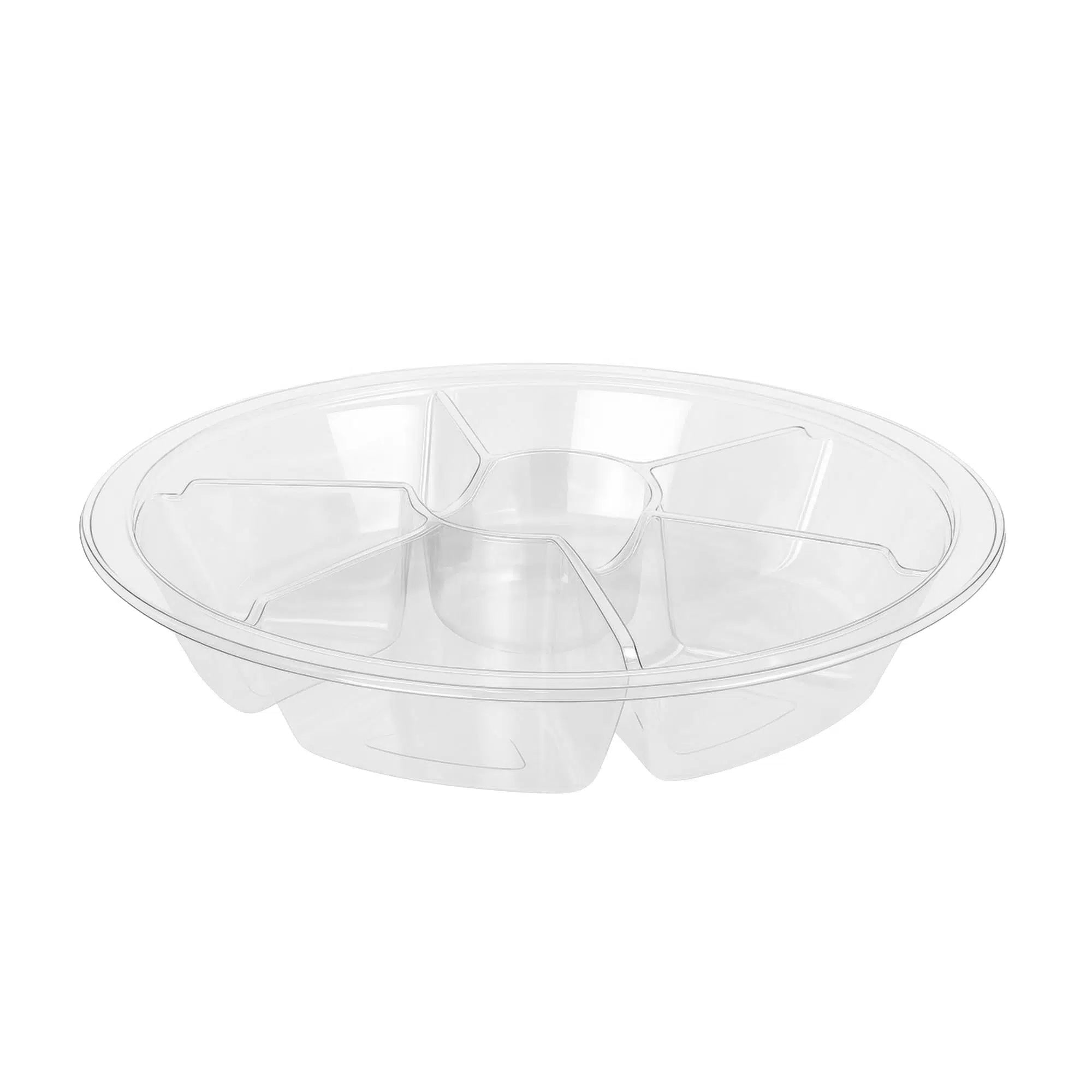 Yuvarlak 7 Bölmeli Şeffaf Kap 50 Adet