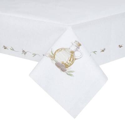 Zeytin Desen Kağıt Masa Örtüsü 130x100cm